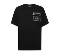 Plein Sport- Cotton Round Neck T-Shirt Hyper Sport- Sport- Hombre- Negro- XS- Cotton Round Neck T-Shirt Hyper Sport