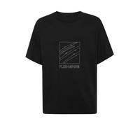 Plein Sport Camiseta 'Scratch' negro / blanco L negro / blanco