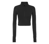 Plein Sport - Cropped Jogging Full Zip - Sport - Mujer - Negro - S -