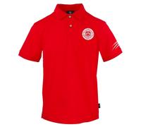 Plein Sport Circle Emblem Logo Red Polo Shirt