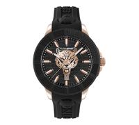 Plein Sport City Rush - Reloj analógico de cuarzo para hombre, Negro/Negro-Rosa - Psaea0224, Correa