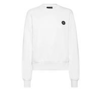 Plein Sport - Cropped Sweatshirt LS Glitter - Sport - Mujer - Blanco - XL -