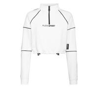 Plein Sport - Fleece Cropped Anorak - Sport - Mujer - Blanco - XL -