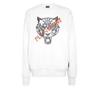Plein Sport - Longsleeve Sweatshirt Tiger - Sport - Hombre - Blanco - 2XL -
