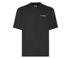 Plein Sport - Micro Rib T-shirt Round Neck SS - Sport - Hombre - Negro - XS -