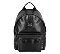 Plein Sport - Nappa Backpack Embossed Monogram - Sport - Hombre - Negro - ONE SIZE -