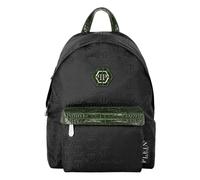 Plein Sport - Nylon Backpack Monogram - Sport - Hombre - Negro - ONE SIZE -