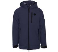 Plein Sport Padded Small Circular Logo Branded Navy Blue Jacket