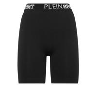 Plein Sport - Pantalones Cortos de Biker Sin Costuras Acanalados - Sport - Mujer - Negro - L -