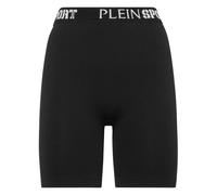 Plein Sport - Pantalones Cortos de Biker Sin Costuras Acanalados - Sport - Mujer - Negro - M -