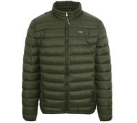 Plein Sport Patch Logo Thin Padded Green Jacket