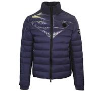 Plein Sport Plain Quilted Navy Blue Jacket
