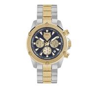 Plein Sport PSDBA1324 - Reloj analógico de cuarzo unisex con cronógrafo de acero inoxidable, Pulsera