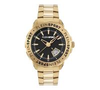 Plein Sport Rampage - Reloj analógico de cuarzo para hombre, Oro/Negro/Acero - Psgda0924, Pulsera