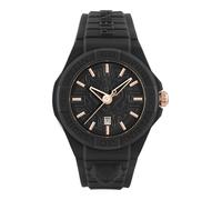 Plein Sport - Reloj analógico de cuarzo unisex, Negro , Correa