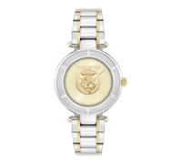 Plein Sport - Reloj analógico para mujer, cuarzo, opio, acero inoxidable, Bic/Gold - Pscea0625, Pulsera