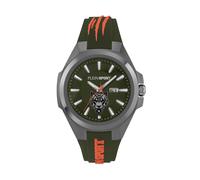 Plein Sport Reloj analógico 'TIGERMASTER' verde oscuro / rojo claro / plata One Size verde oscuro / rojo claro / plata
