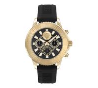 Plein Sport Reloj cronógrafo analógico de cuarzo para hombre Glam Chrono, Ip Gold/Black - Psmea0224, Correa