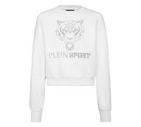 Plein Sport Sudadera 'Tiger' plata / blanco M plata / blanco