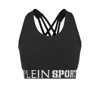 Plein Sport Sujetador deportivo negro / blanco S negro / blanco