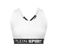 Plein Sport Sujetador deportivo negro / blanco S negro / blanco