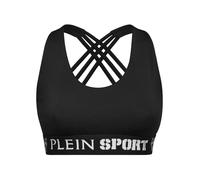 Plein Sport Sujetador deportivo negro / blanco S negro / blanco