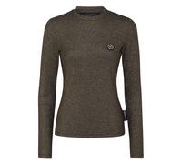 Plein Sport- T-Shirt Cuello Redondo Glitter- Sport- Mujer- Amarillo- S- T-Shirt Cuello Redondo Glitter