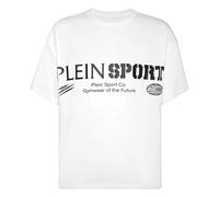 Plein Sport - T-Shirt Round Neck Ss Logo - Sport - Hombre - Blanco - S -