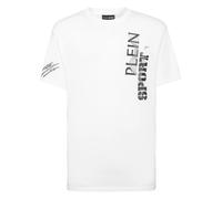 Plein Sport - T-shirt Round Neck SS Wave - Sport - Hombre - Blanco - M -