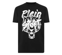 Plein Sport - T-shirt Round Neck Stencil Tiger Street Fighter - Sport - Hombre - Negro - M -