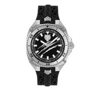 Plein Sport Thunder Force - Reloj analógico de Cuarzo para Hombre, Plateado/Negro - Ps8ba0124, Correa