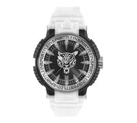 Plein Sport Tiger Power - Reloj analógico de cuarzo unisex, Blanco/Negro - Pseda0224, Correa