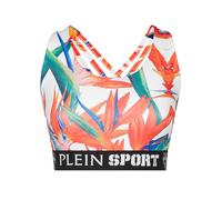 Plein Sport Top deportivo verde hierba / naranja claro / naranja oscuro / blanco XS verde hierba / naranja claro / naranja oscuro / blanco