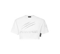 Plein Sport Top 'Scratch' gris / blanco L gris / blanco