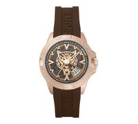 Plein Sport Touchdown - Reloj analógico de cuarzo para hombre, Rosa/marrón/silicona - Psfba0323, Correa