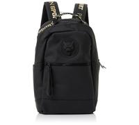 PLEIN SPORTS Big Backpack Boston, Mochila Unisex Adulto, Black-Gold, Talla única