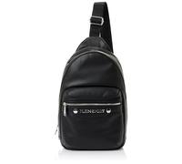 PLEIN SPORTS Body Bag Austin, Bolso de Mano para Mujer, Black Nikel