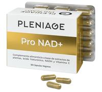 PLENIAGE Pro NAD+ | Con NADH, Resveratrol y Vitamina C, Fórmula Completa con Quercetina, Berberina y Ácido Hialurónico | 60 Cápsulas Veganas, Fabricado en España