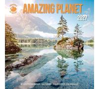 Plenty Gifts Calendario 2027 Amazing Planet Calendario de pared - Calendario mensual - 16 meses - 30 x 30 cm