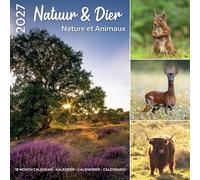 Plenty Gifts Calendario 2027 Naturaleza y Animales Calendario de pared (16 meses, 30 x 30 cm)