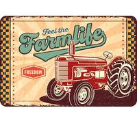 Plenty Gifts Cartel Personalizado - Farmlife - Placa Decorativa de Estilo Granja y Campo - Formato A4-21x29,7cm