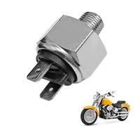 Pleoos Interruptor hidráulico de luz de freno trasero, terminal de cobre estañado, reemplaza el equipo original DS-272191 compatible con Harley Davidson Softail, Heritage, Sportster, Fat Bob, Low