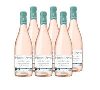 Plessis Duval Vino Rosado IGP Val de Loire - Vino rosado francés - Pack 6 botellas x 75 romas frescos de frutos rojos, goloso y vivo, ideal aperitivo verano.