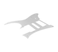 Pletina de guitarra de aleación de aluminio, placa antiarañazos para guitarra eléctrica con configuración de pastillas HSH, placa protectora antiarañazos para guitarras de corte si (Plata)