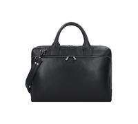 Plevier Vintage Bill Maletín Piel natural 40 cm Compartimento para el portátil negro