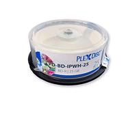 Plexdisc BD-R, 25 Piezas, 6x, 25GB, Blanco-Mate, inkjet
