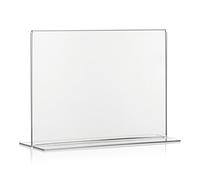 PLEXIGLAS® - Soporte en T para publicidad (DIN A5, formato horizontal)