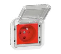 Plexo Legrand - Toma de corriente 2P + T (16 A, IP55, para componer, color blanco