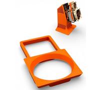 PLEXONE Adaptador Twin Fan de perfil bajo compatible con GeeekPi y Noctua Fan (naranja)