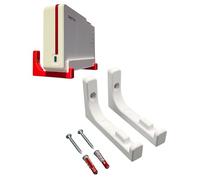 PLEXONE Soporte de Pared para AVM Fritz!Box 5690 Pro con Fijaciones Fischer DuoPower - Blanco